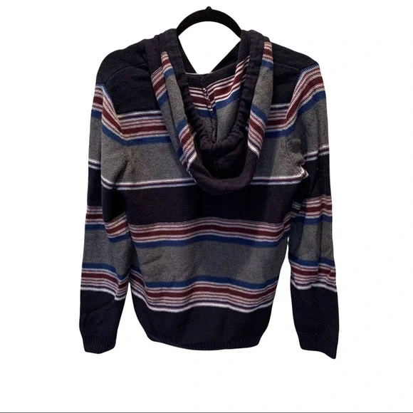 Urban Pipeline Striped Knit Hooded Sweater - Picture 2 of 6